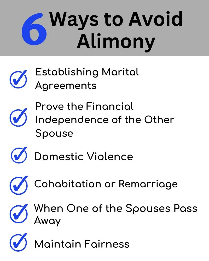 6 Ways to Avoid Alimony