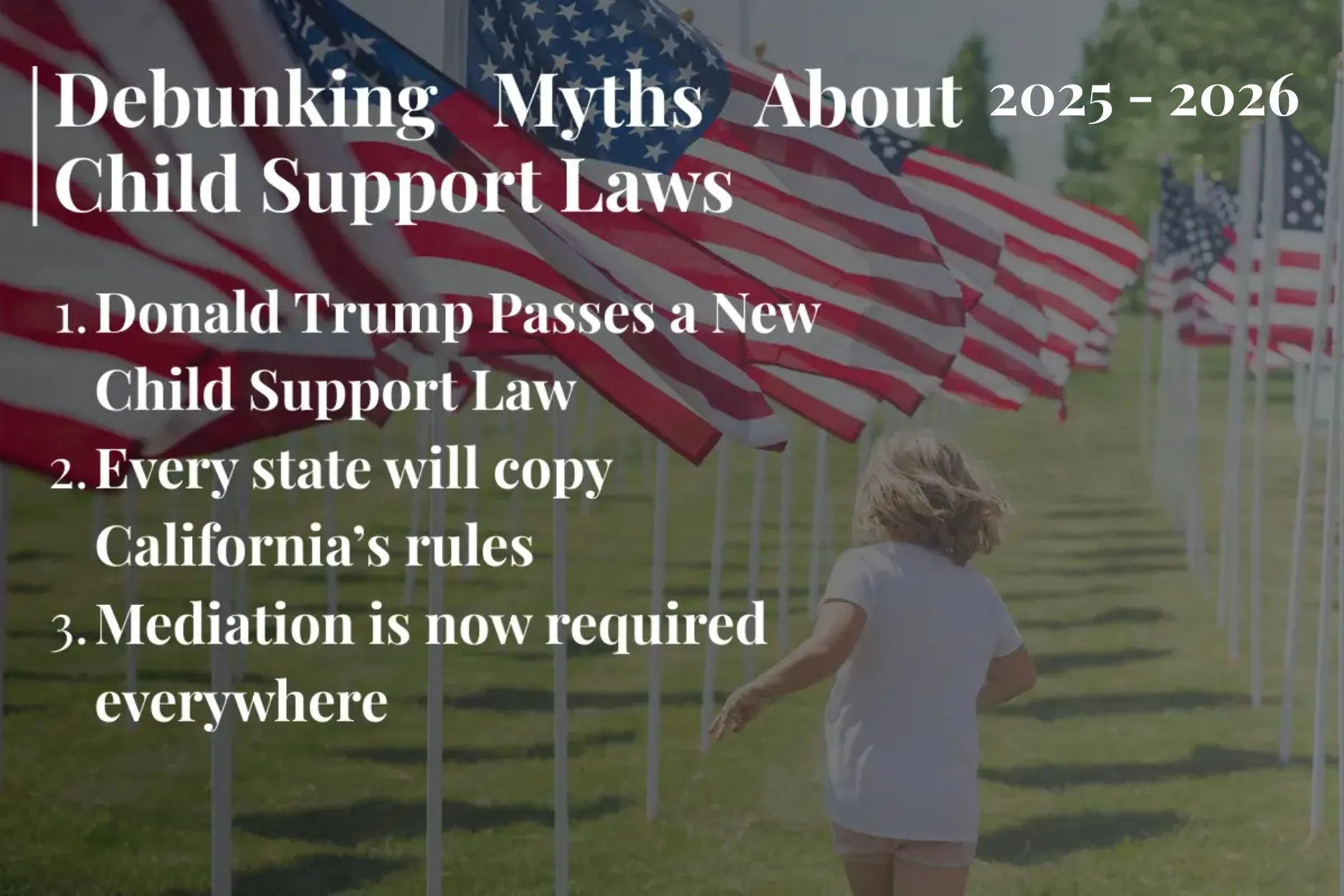 New Child Support law Myths Resolved 2026 - 2025
