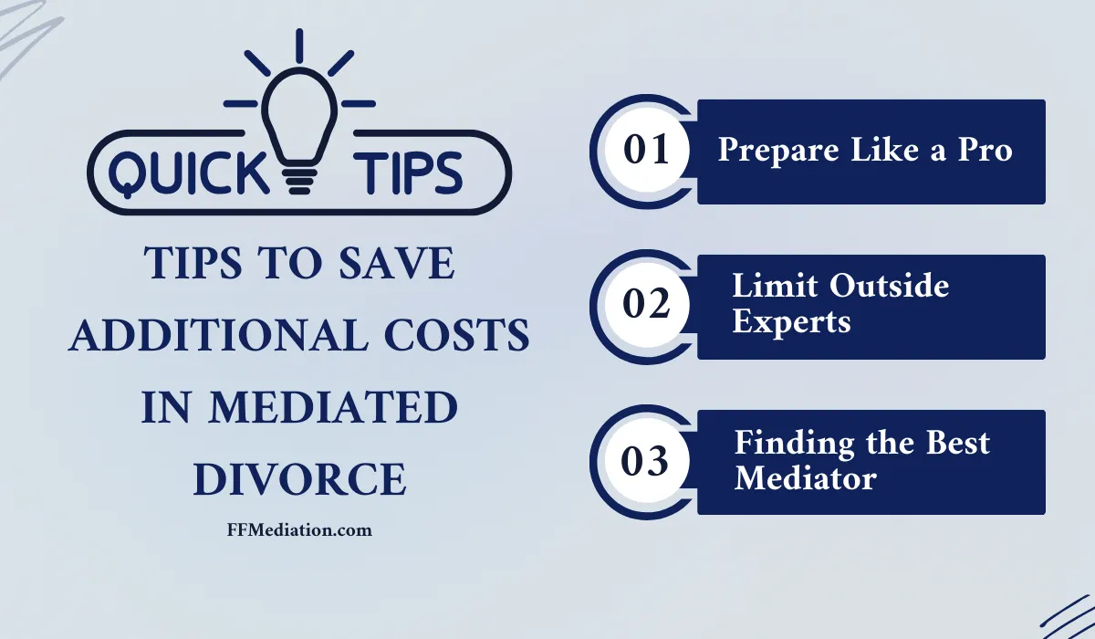 Tips to Save Additional Costs in Mediated Divorce