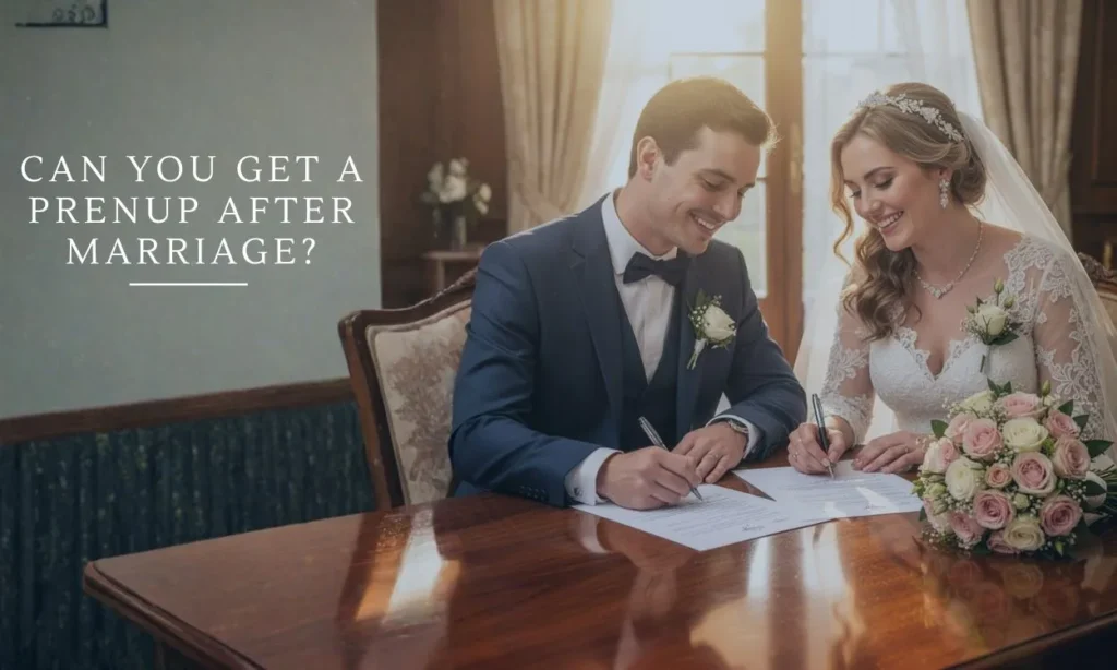 Can you get a prenup after marriage in California?