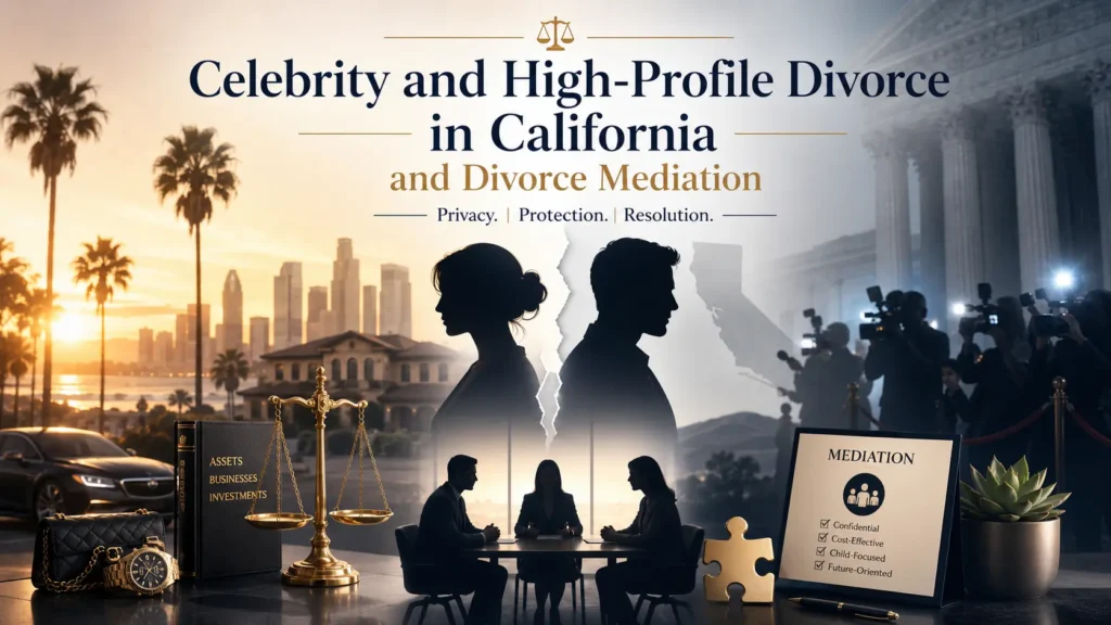 Celebrity and High-Profile Divorce in California and Divorce Mediation