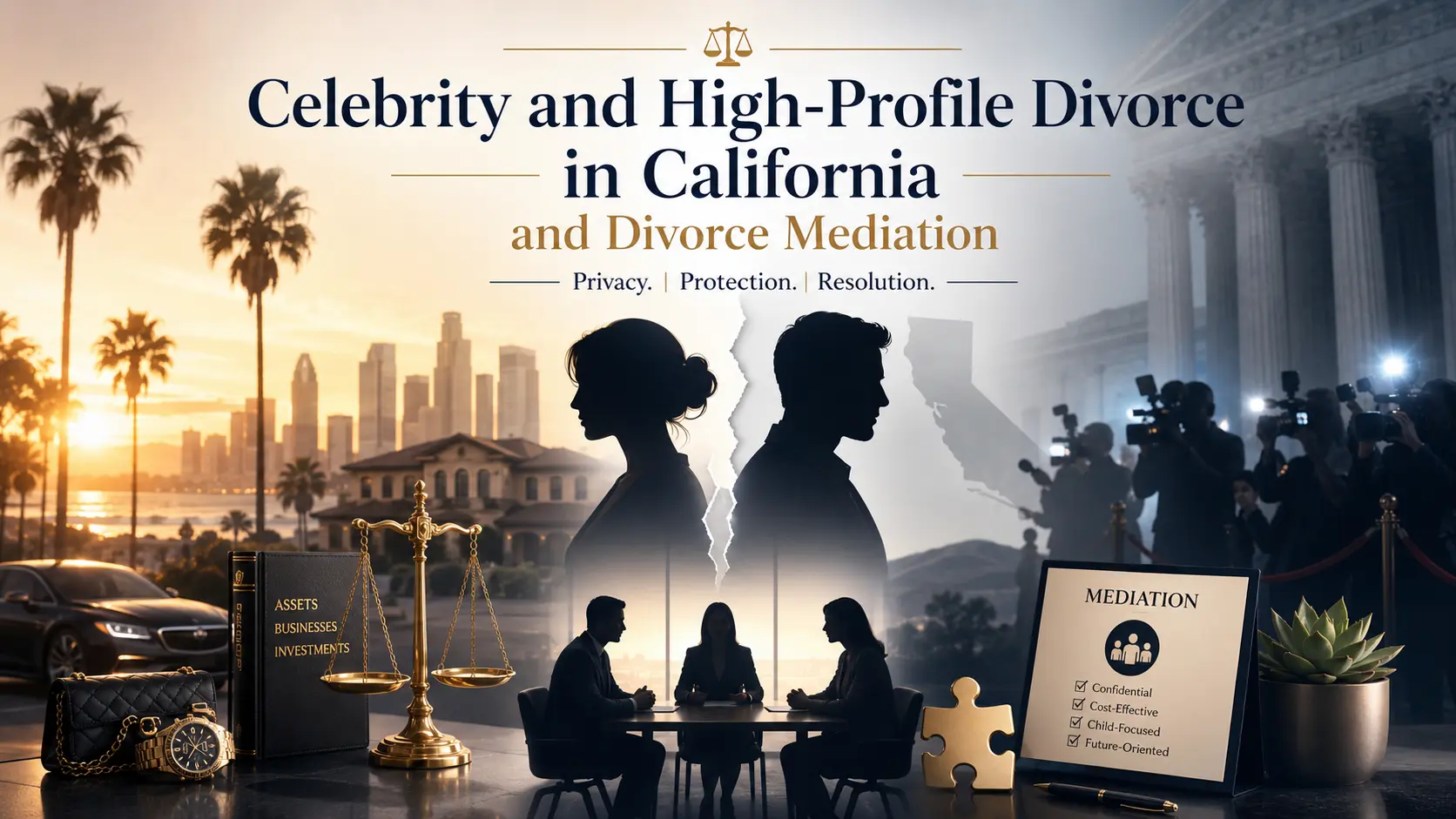 Celebrity and High-Profile Divorce in California and Divorce Mediation