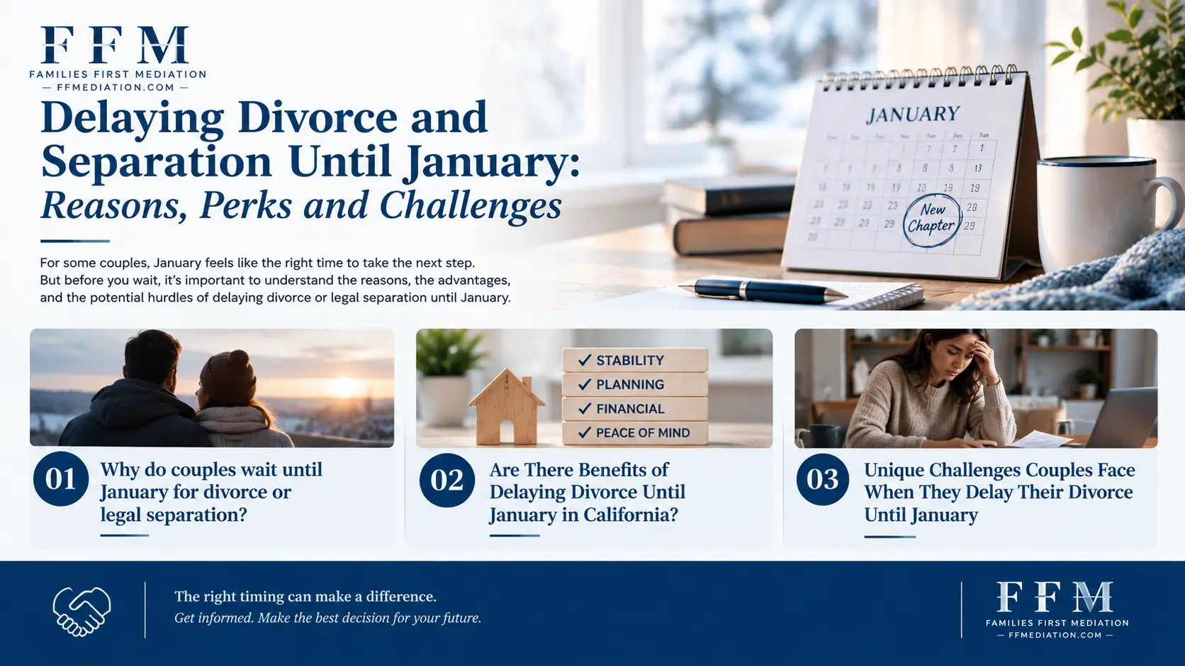 Delaying Divorce and Separation Until January: Reasons, Perks and Challenges - January Divorce Month